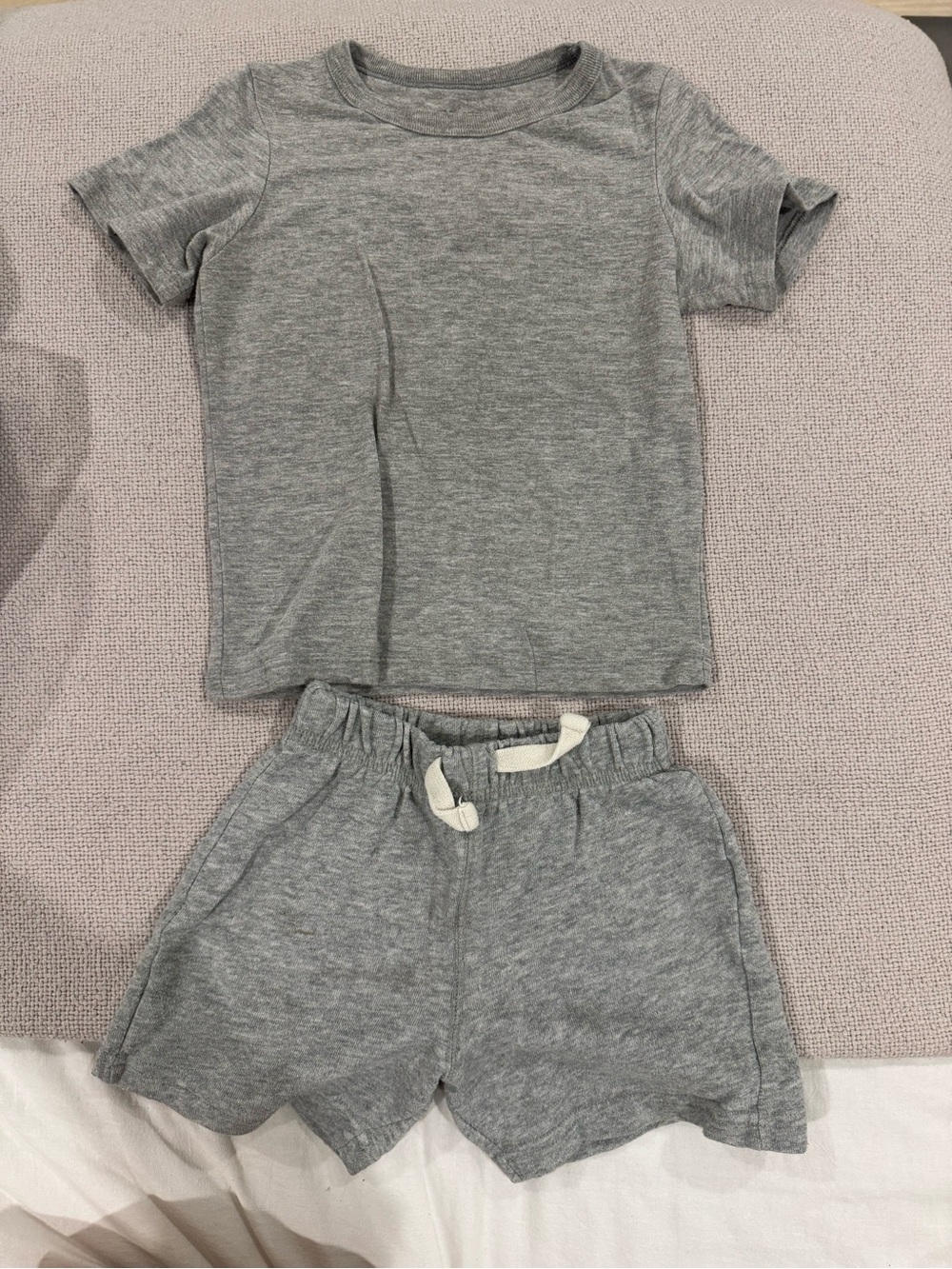 The Children's Place Gray Short Sleeve Pajama Set